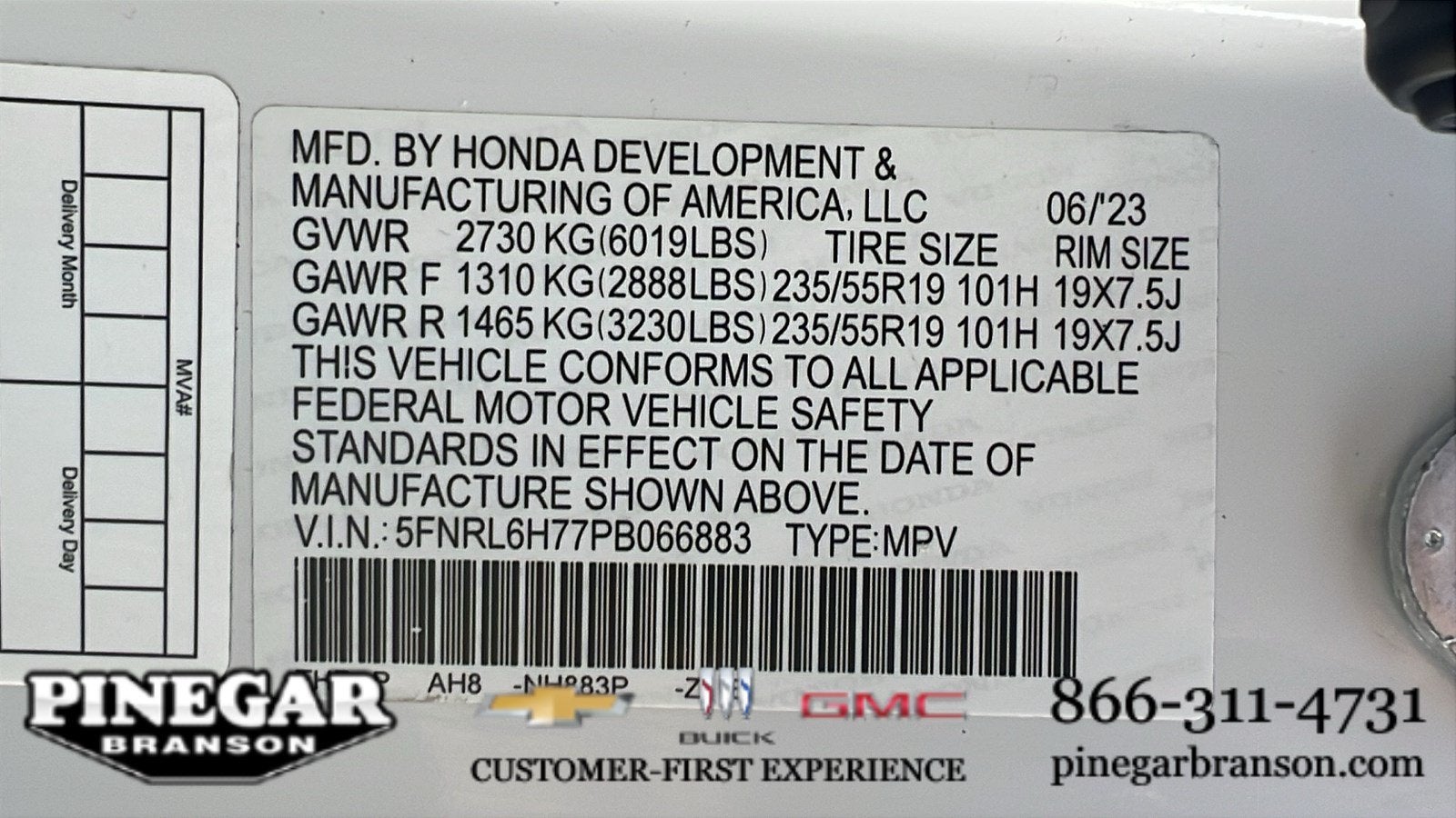 2023 Honda Odyssey Sport